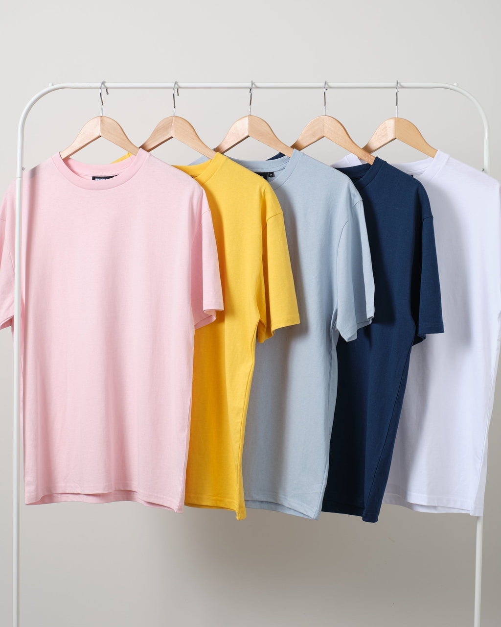 Classic Tee 5 Pack: Pink,Yellow, Pale Blue, Navy, White product image 1