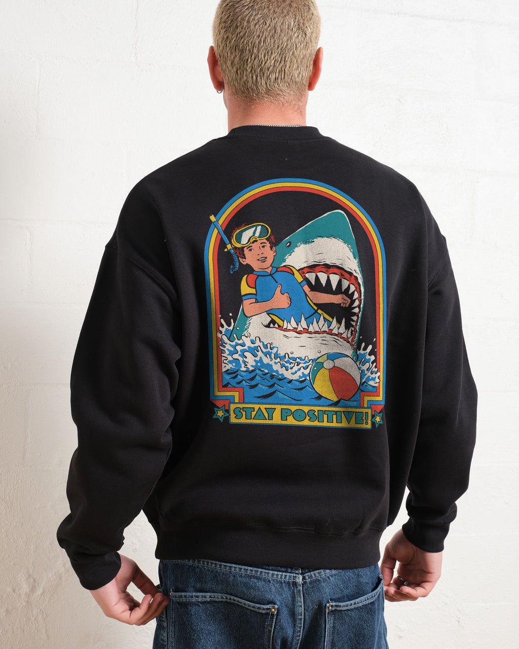 Stay Positive Front and Back Sweatshirt product image 3