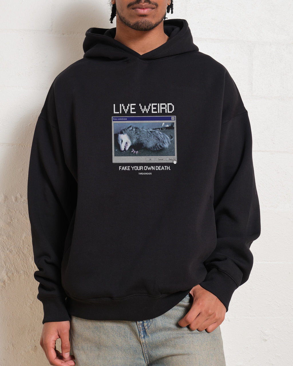 Live Weird, Fake Your Own Death Hoodie product image 2