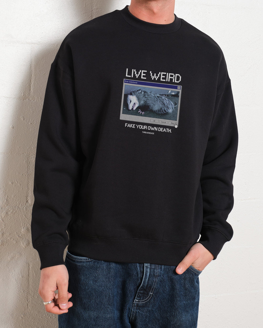Live Weird, Fake Your Own Death Sweatshirt product image 2