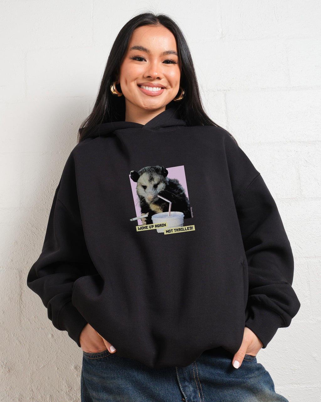 Woke Up Again, Not Thrilled Hoodie product image 4