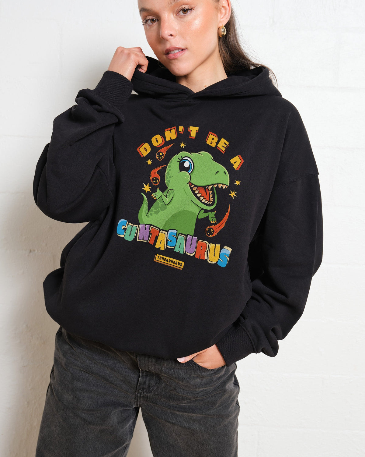 Don't Be a Cuntasaurus Hoodie product image 4