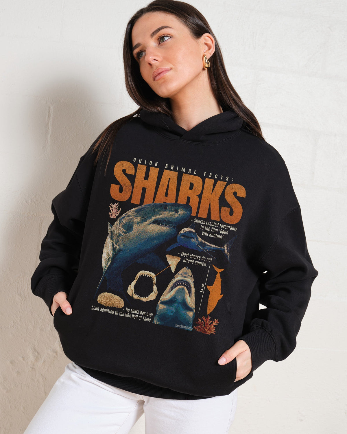 Quick Animal Facts - Sharks Hoodie product image 4