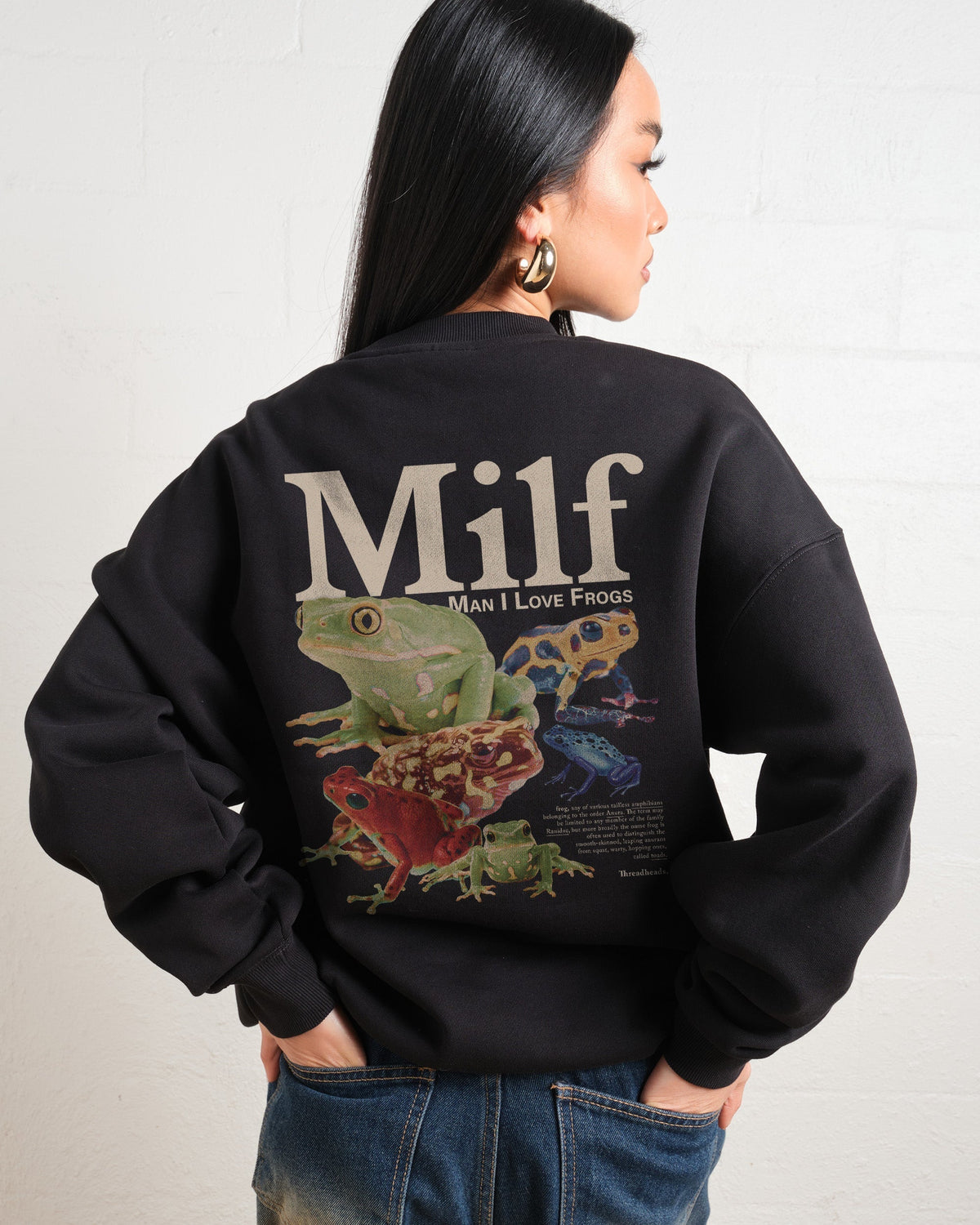 Man I Love Frogs Front and Back Sweatshirt product image 4
