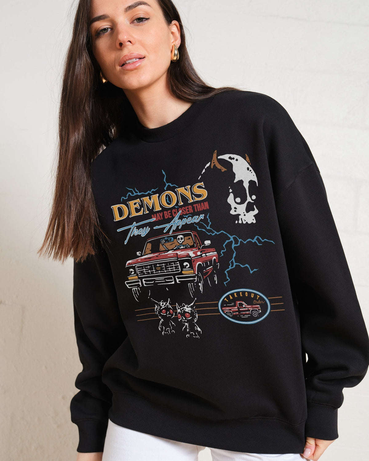 Demons May Be Closer Than They Appear Sweatshirt product image 2