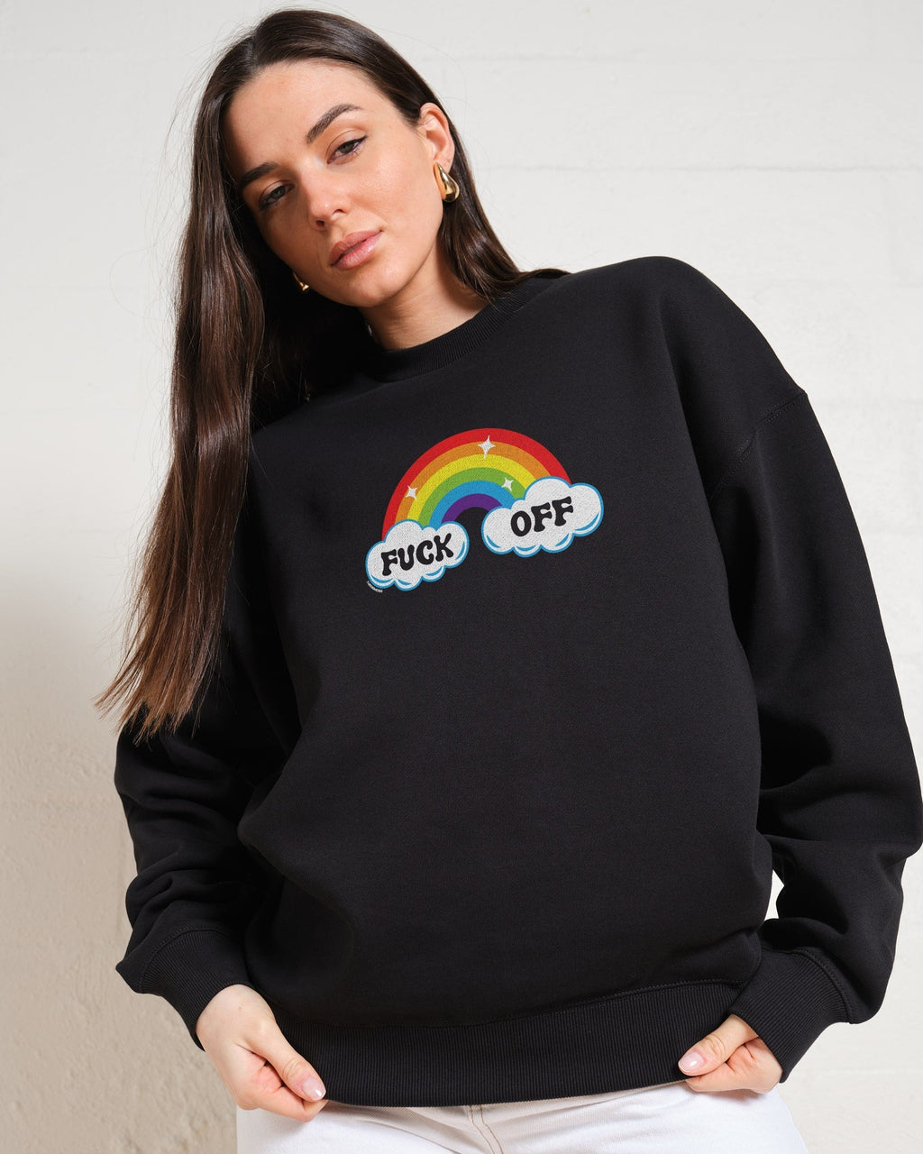Fk Off Rainbow Sweatshirt product image 2