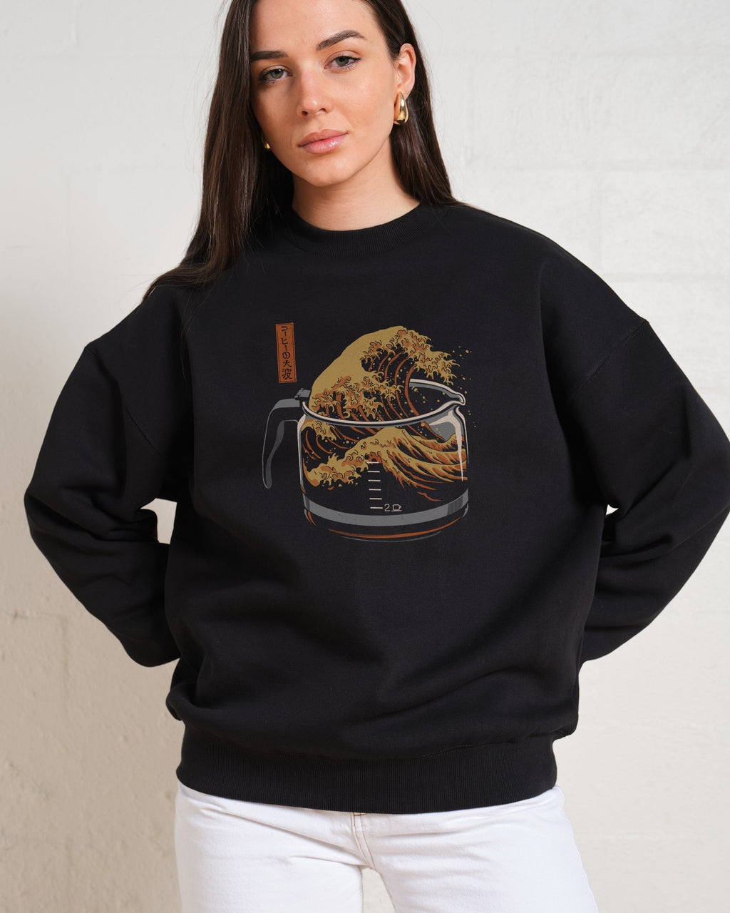The Great Wave of Coffee Sweatshirt product image 1
