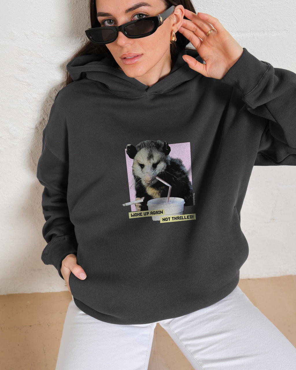 Woke Up Again, Not Thrilled Hoodie product image 2