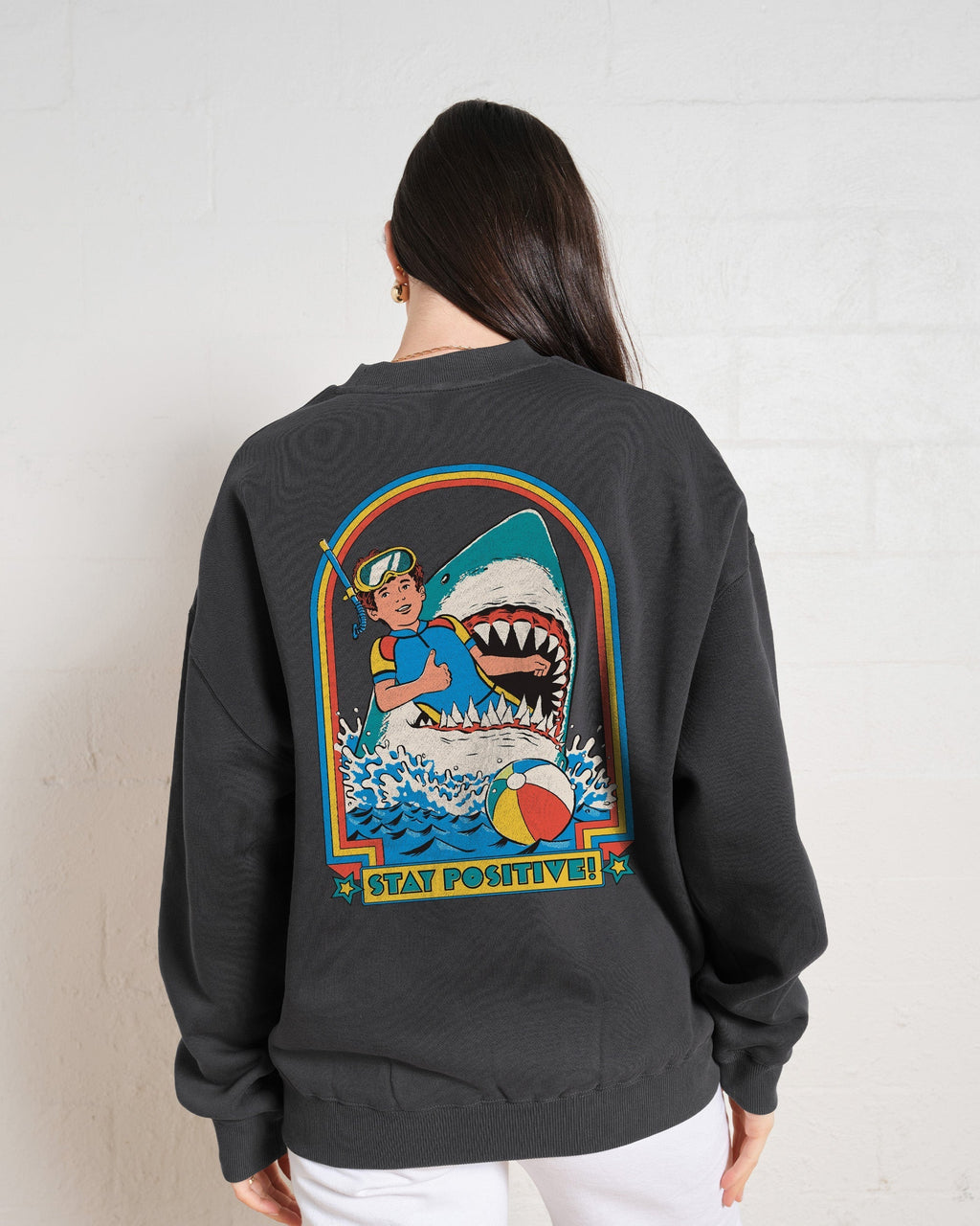 Stay Positive Front and Back Sweatshirt product image 5