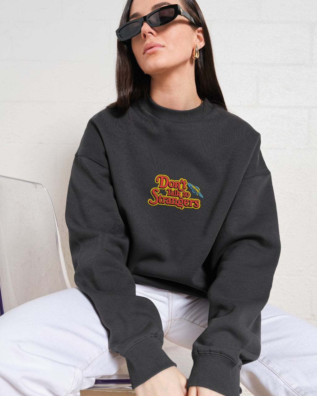 Don't Talk to Strangers Front and Back Sweatshirt product image 4