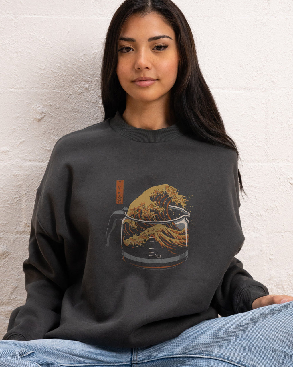 The Great Wave of Coffee Sweatshirt product image 4