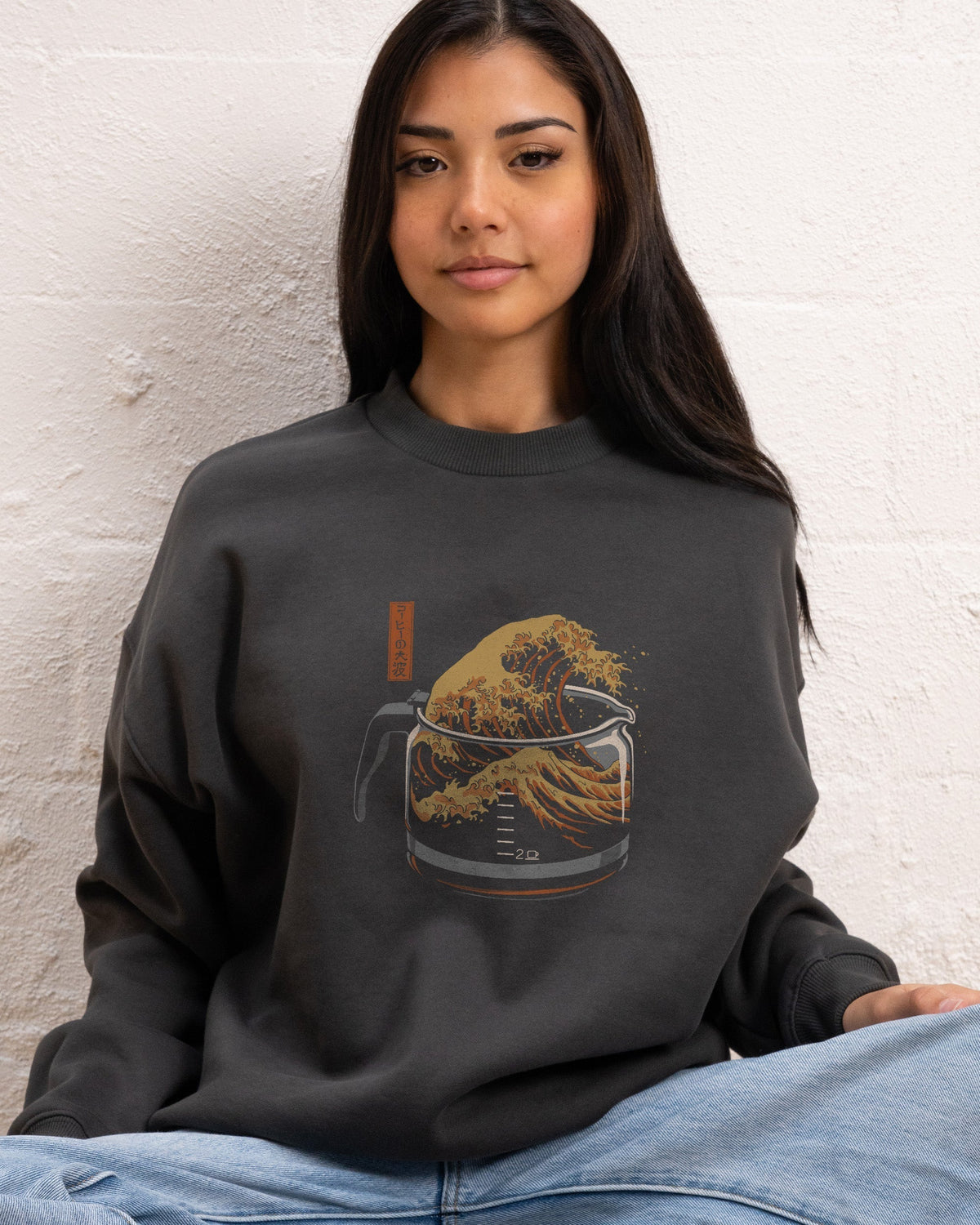 The Great Wave of Coffee Sweatshirt product image 4