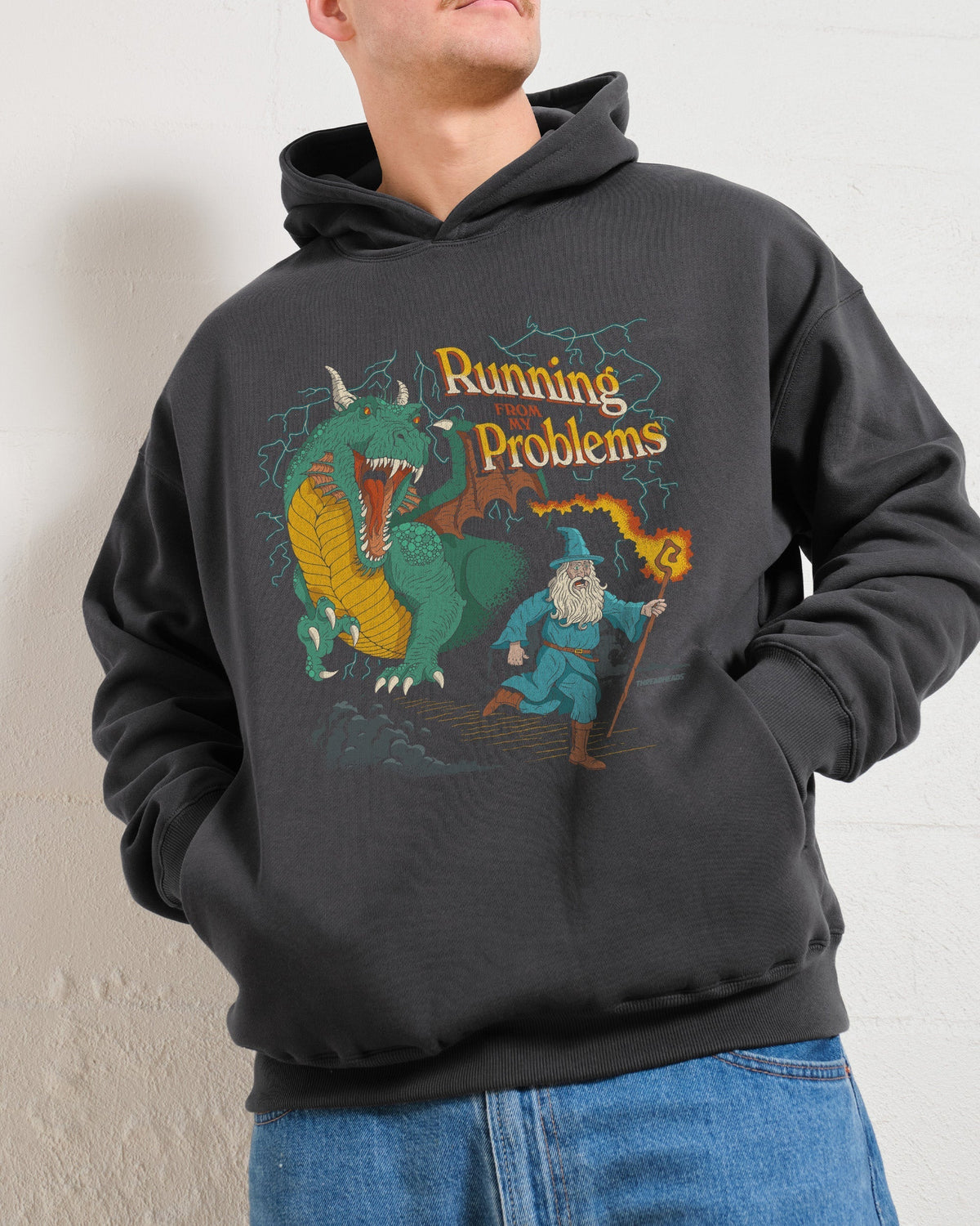 Running From My Problems Dragon Hoodie product image 3