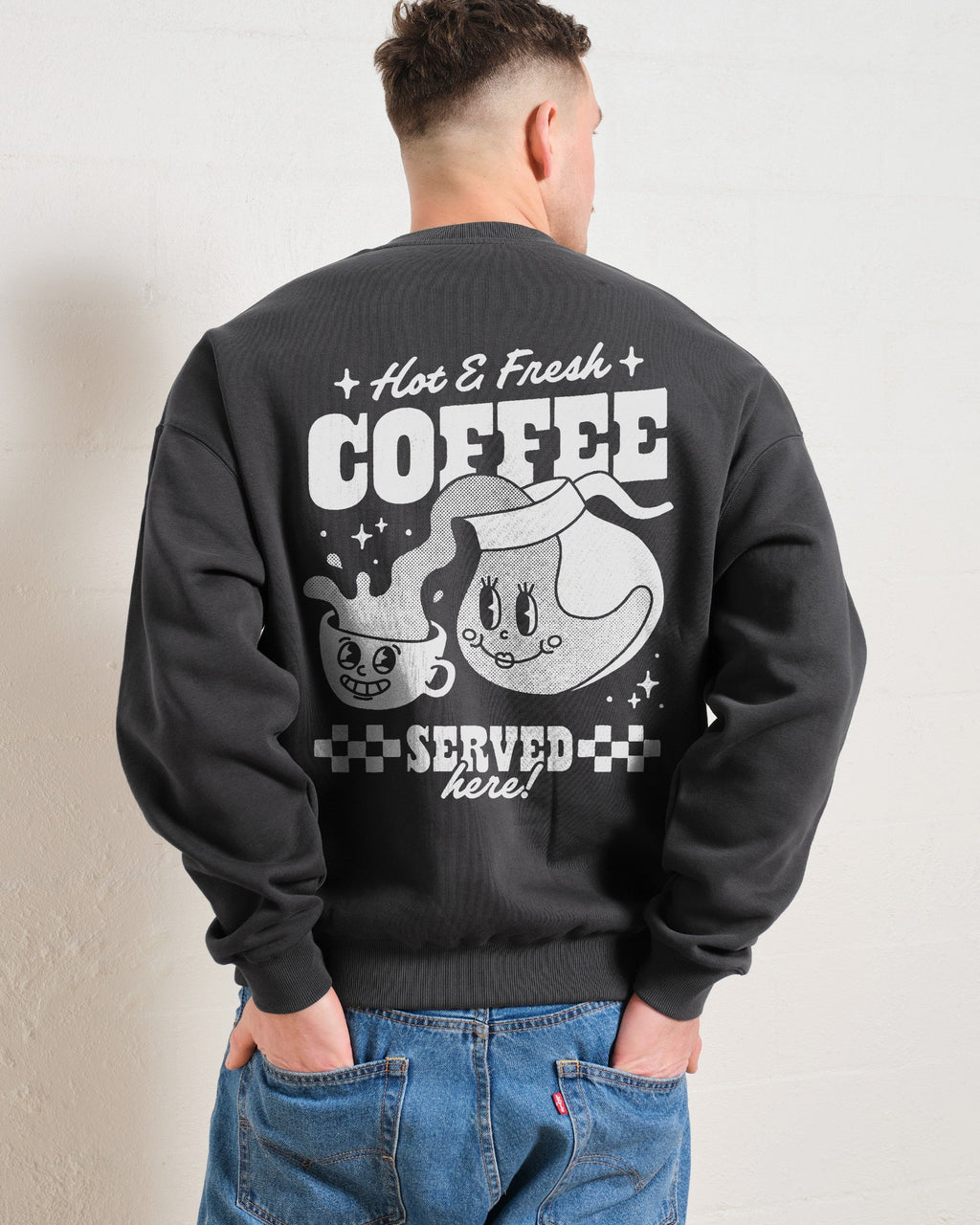 Hot & Fresh Coffee Sweatshirt product image 3