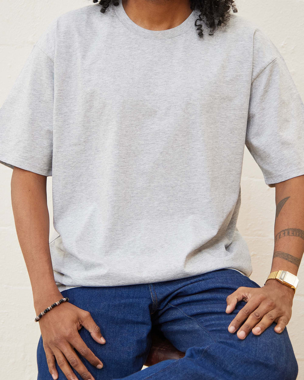 Classic Tee 5 Pack: Grey, Charcoal, Navy, Brown, Black product image 2