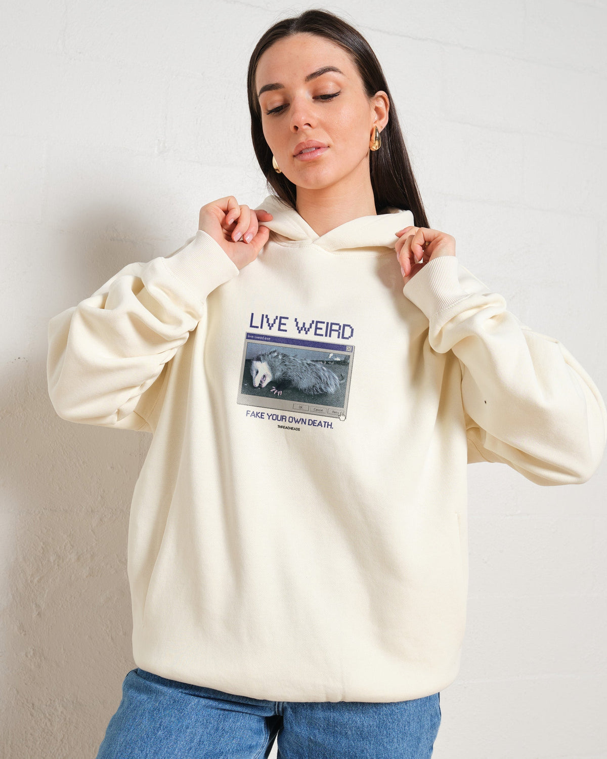 Live Weird, Fake Your Own Death Hoodie product image 4