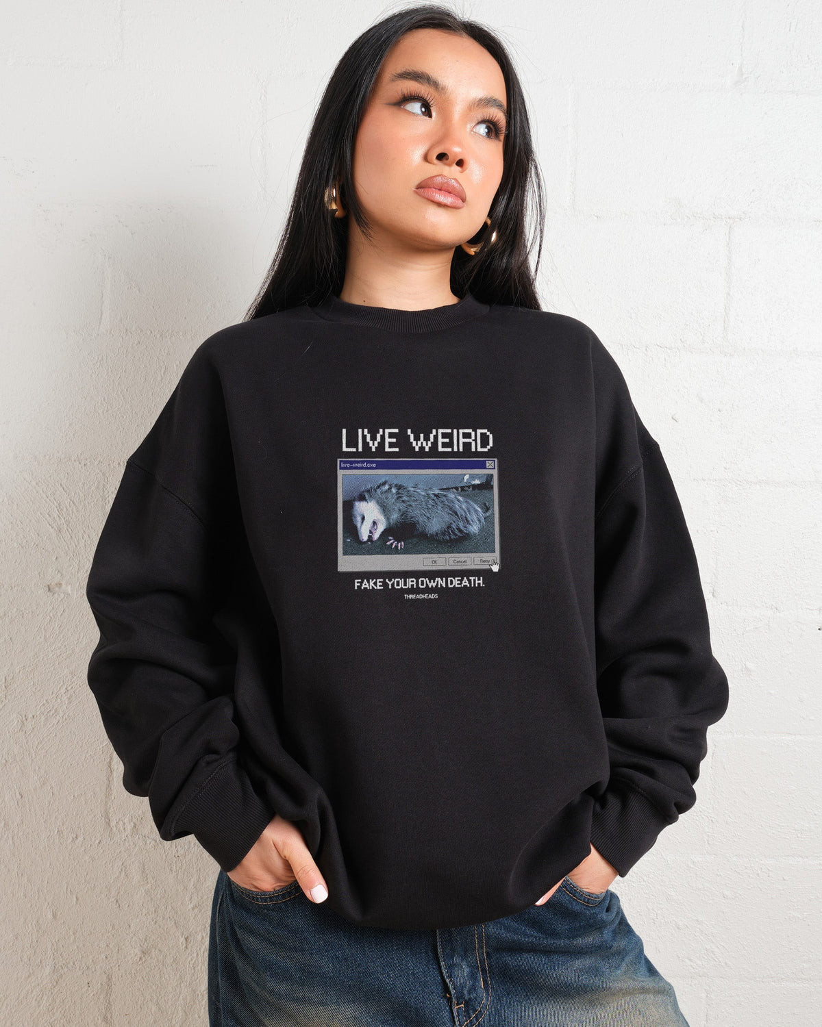 Live Weird, Fake Your Own Death Sweatshirt product image 1