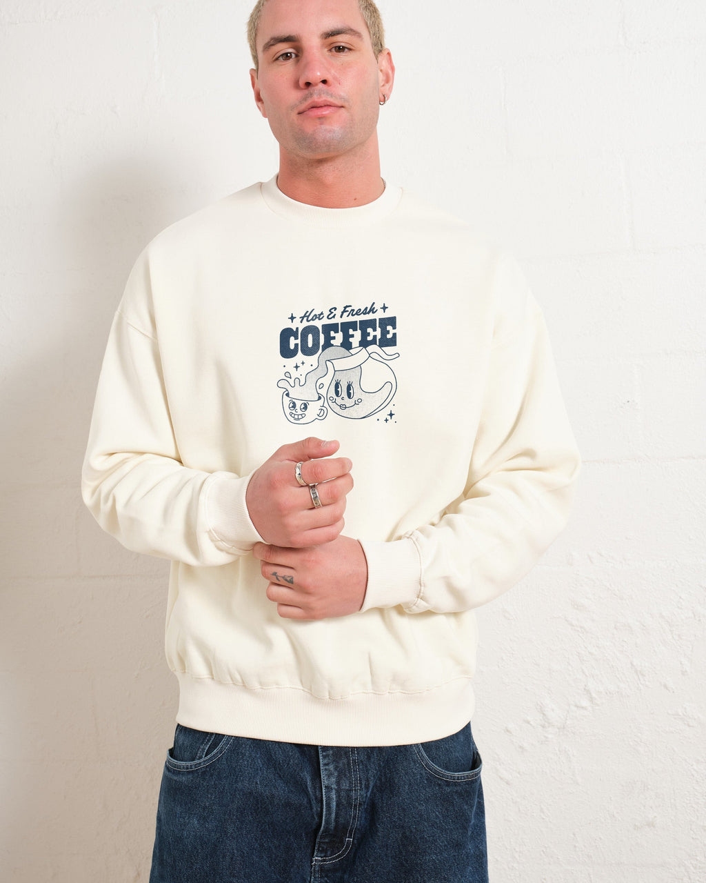 Hot & Fresh Coffee Sweatshirt product image 2