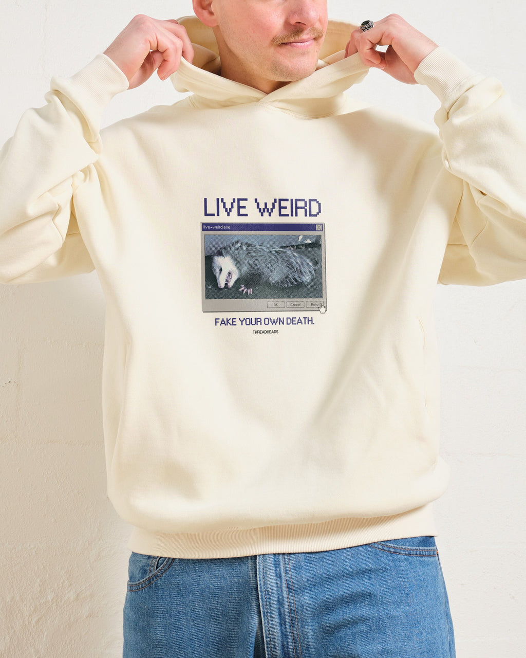 Live Weird, Fake Your Own Death Hoodie product image 3
