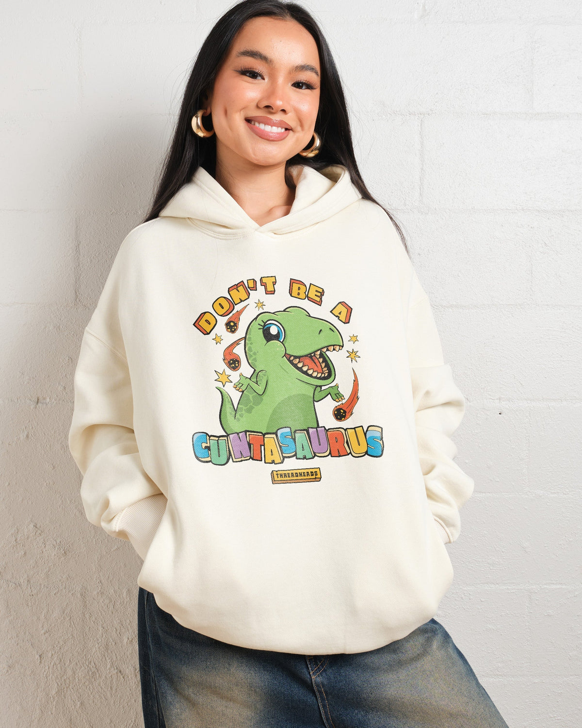 Don't Be a Cuntasaurus Hoodie product image 2