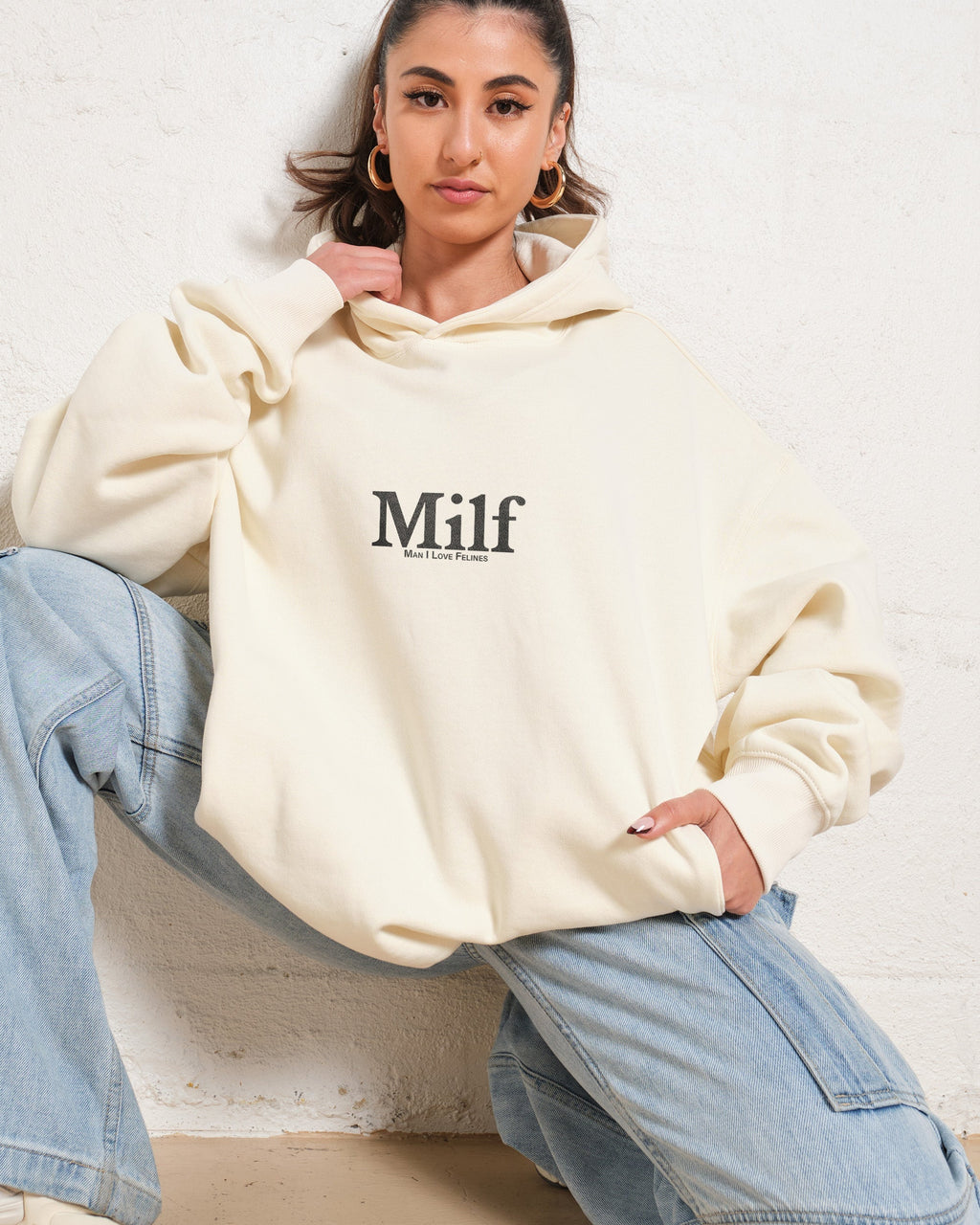 Man I Love Felines Front and Back Hoodie product image 4
