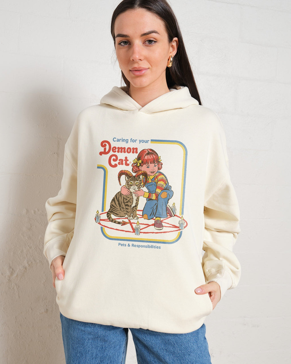 Caring for Your Demon Cat Hoodie product image 4