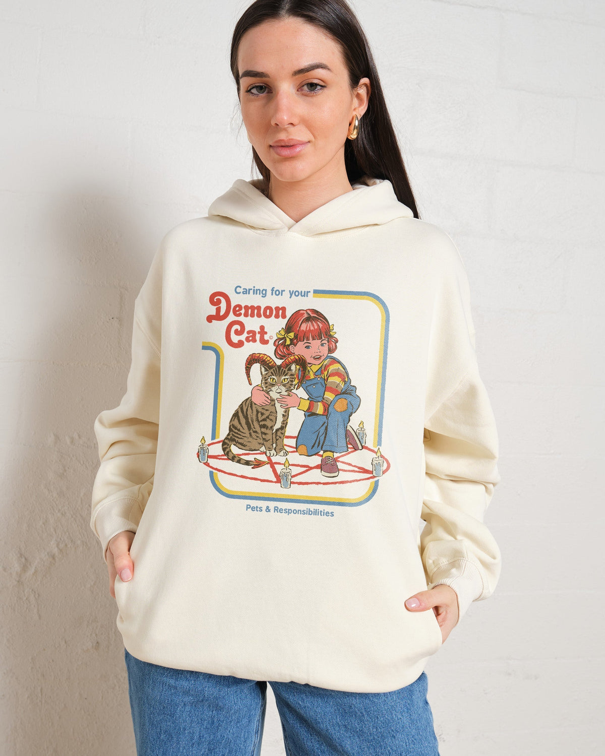 Caring for Your Demon Cat Hoodie product image 4