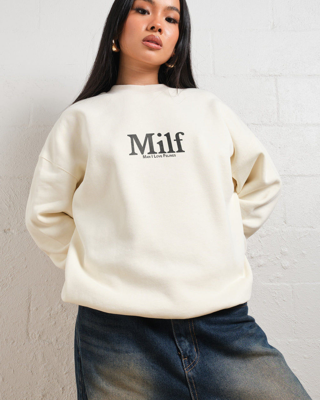 Man I Love Felines Front and Back Sweatshirt product image 4