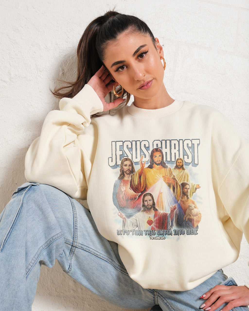 Vintage Jesus Christ Sweatshirt product image 4
