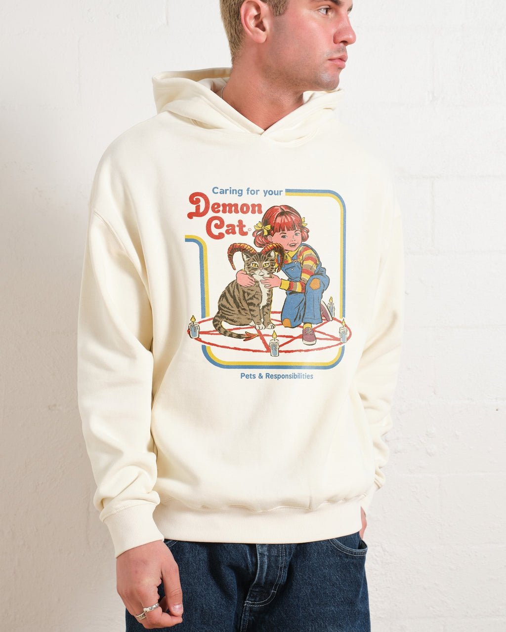 Caring for Your Demon Cat Hoodie product image 3