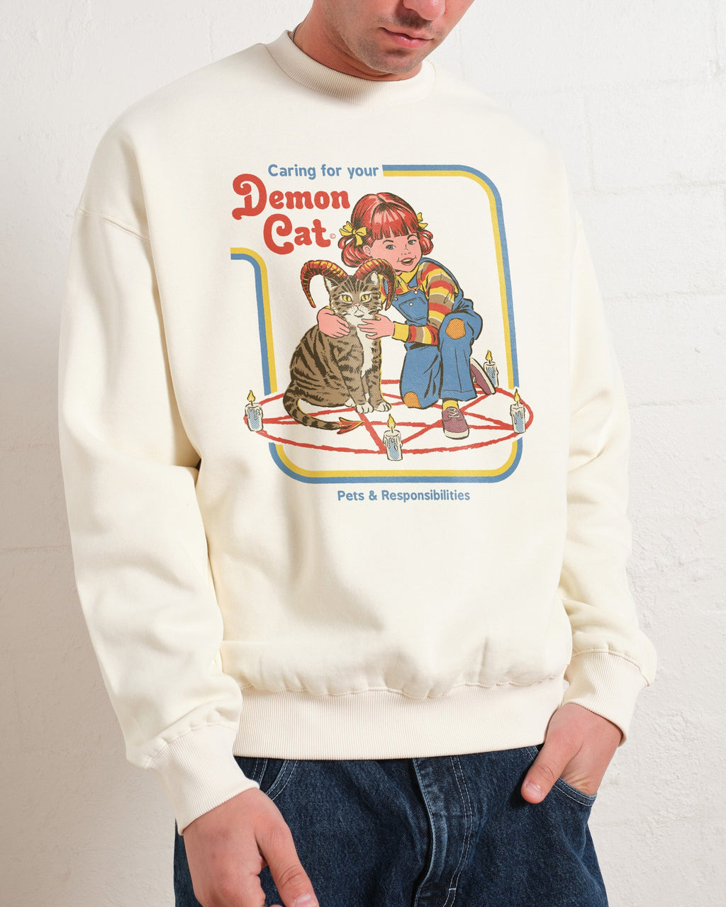 Caring for Your Demon Cat Sweatshirt product image 2