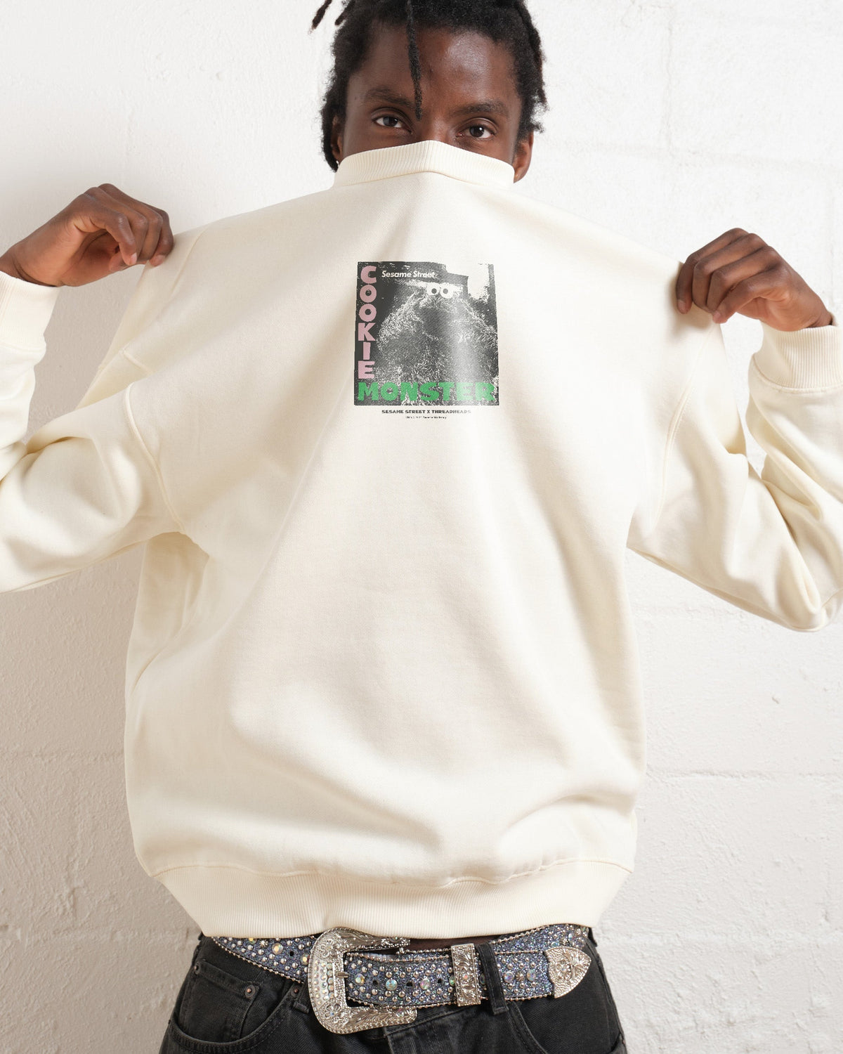 Cookie Monster Calling Sweatshirt product image 2