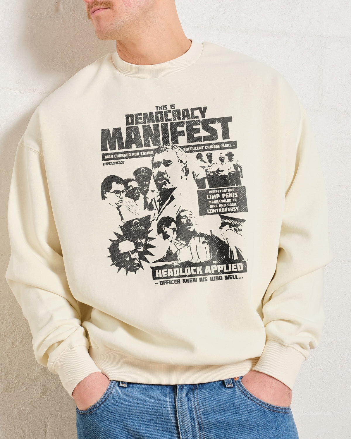 Democracy Manifest: Tabloid Edition Sweatshirt product image 1