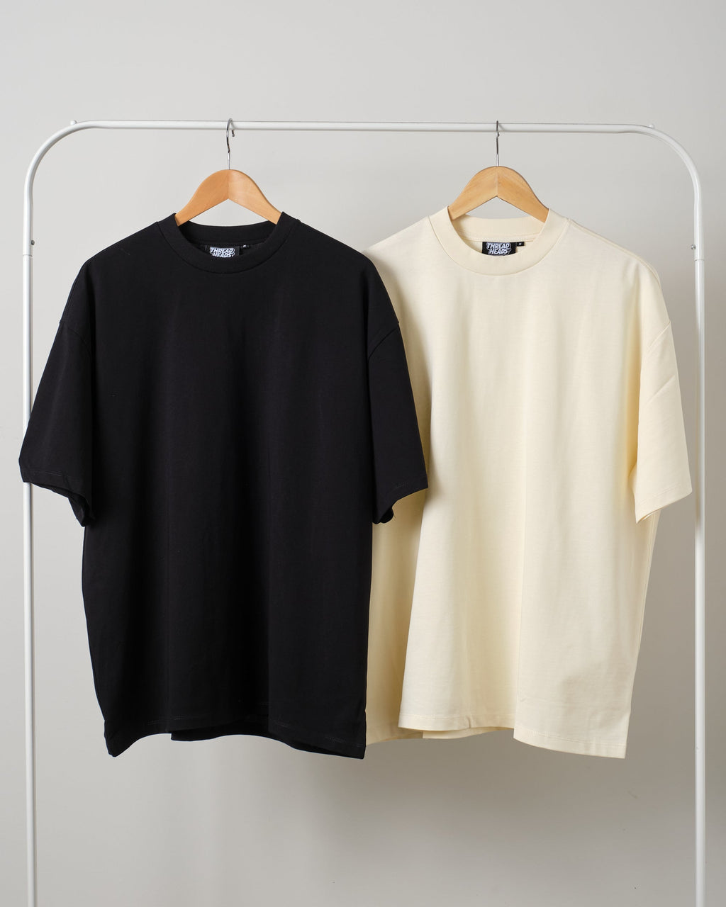 Oversized Tee 2 Pack: Black, Natural product image 1