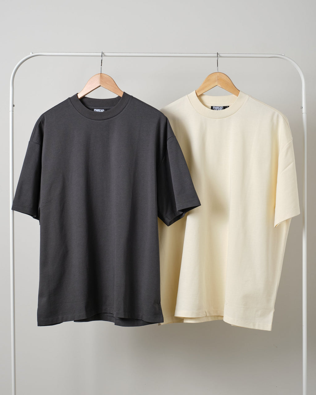 Oversized Tee 2 Pack: Charcoal, Natural product image 1