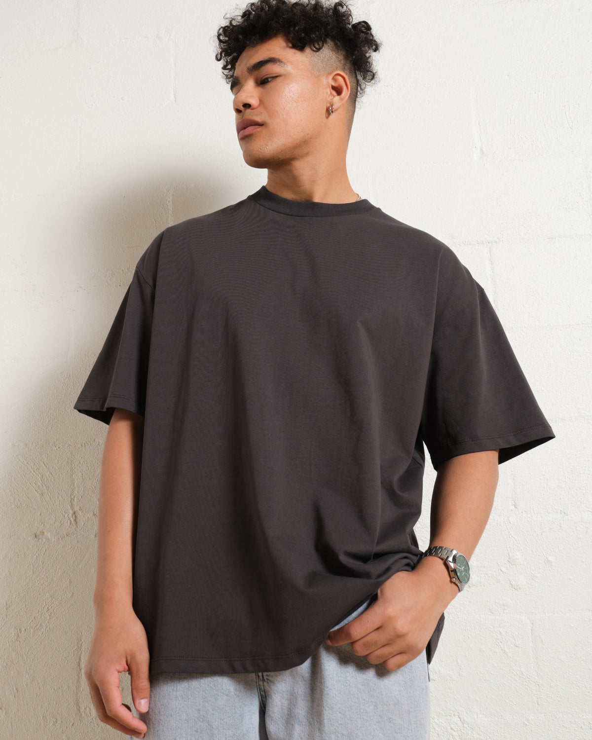 Oversized Tee 2 Pack: Black, Charcoal product image 4