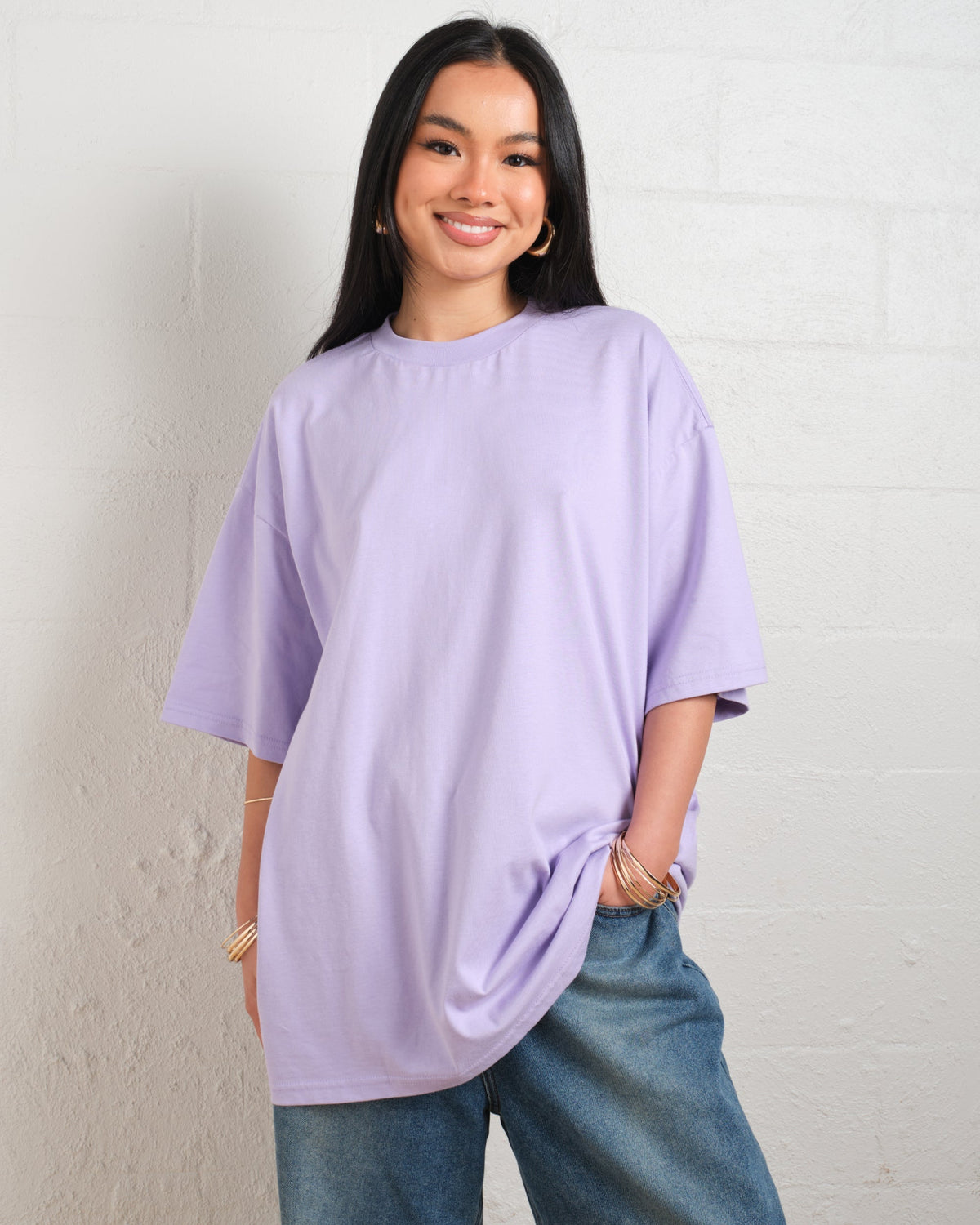 Oversized Tee 2 Pack: Powder Blue, Lilac product image 3