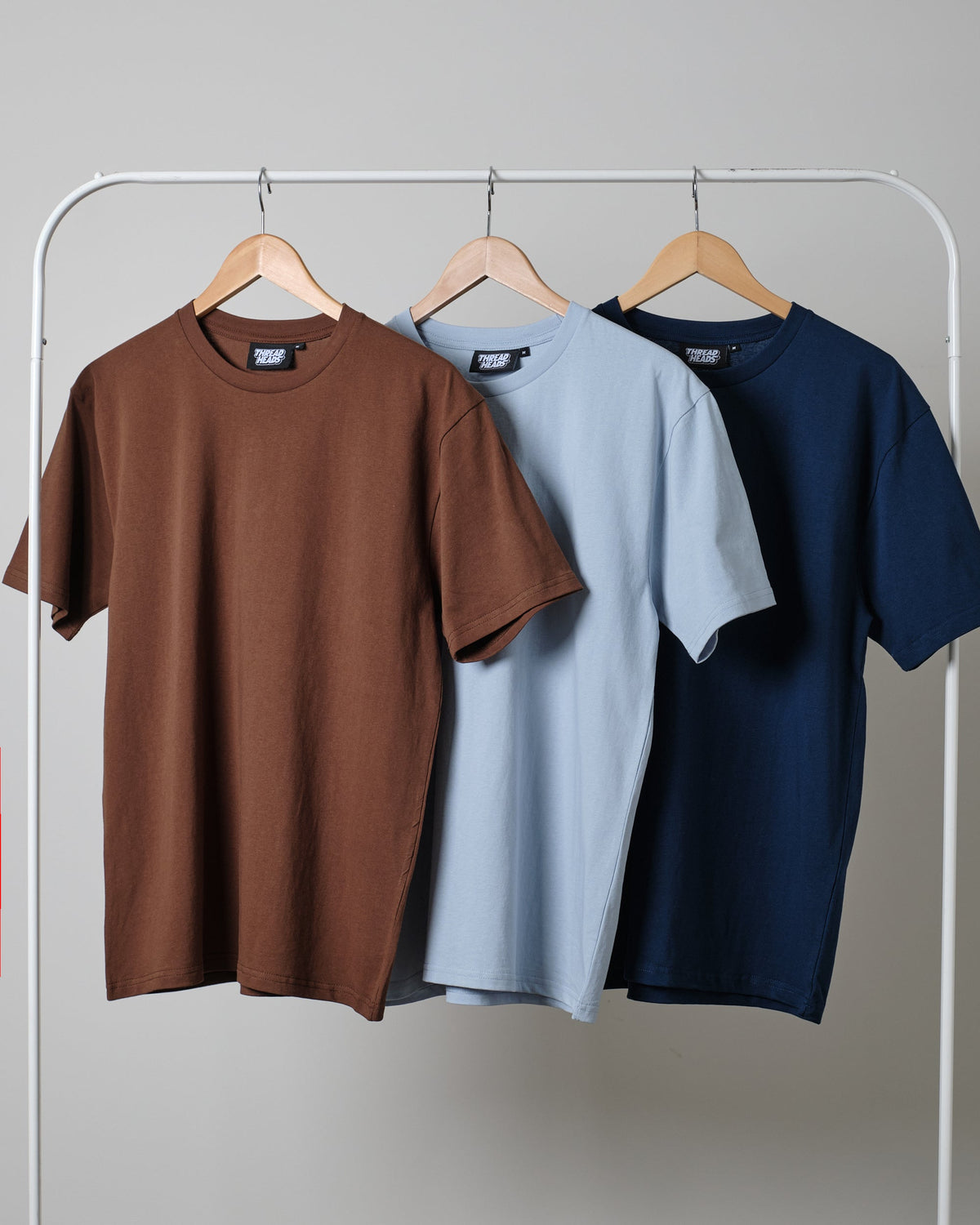 Classic Tee 3-Pack: Brown, Pale Blue, Navy product image 1