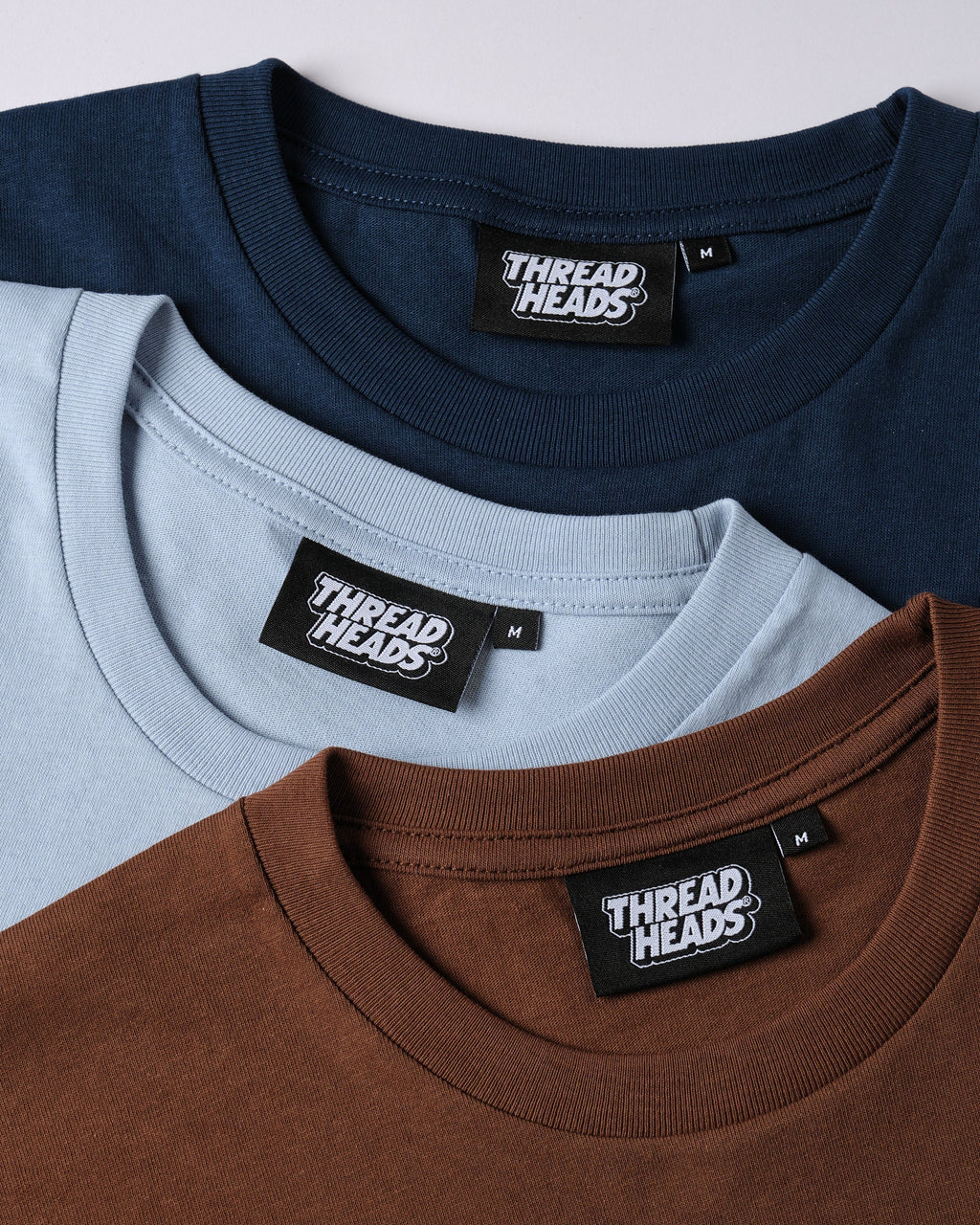 Classic Tee 3-Pack: Brown, Pale Blue, Navy product image 3