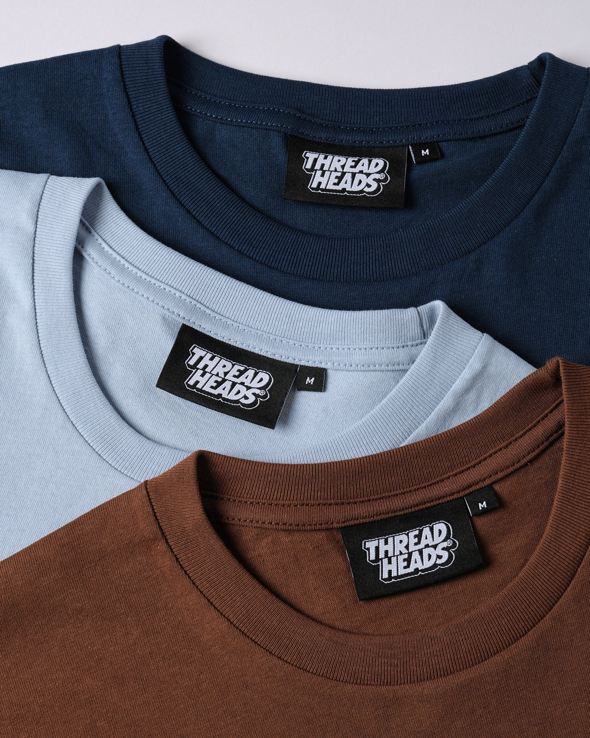 Classic Tee 3-Pack: Brown, Pale Blue, Navy product image 3