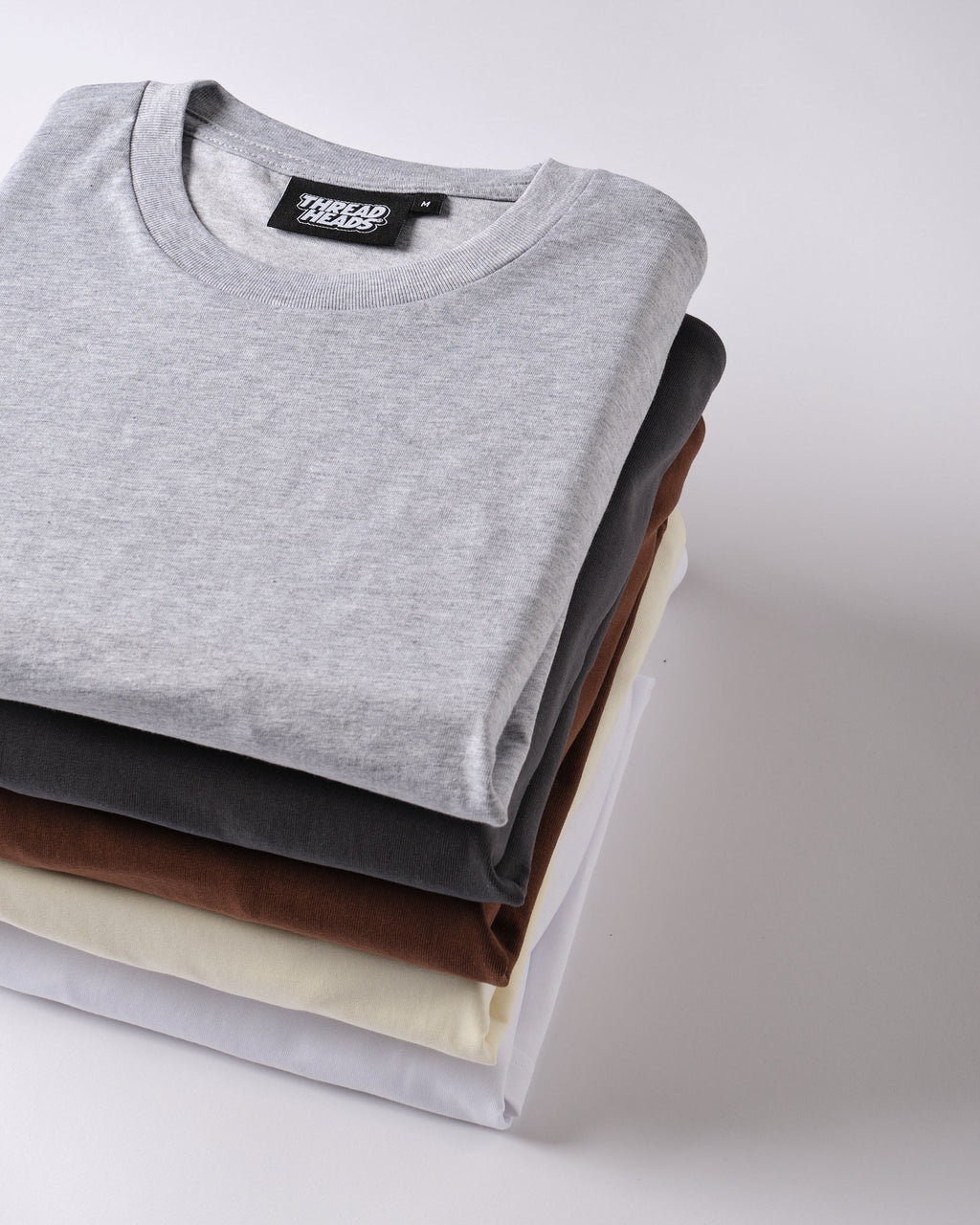 Classic Tee 5-Pack: Grey, Charcoal, Brown, Natural, White product image 3