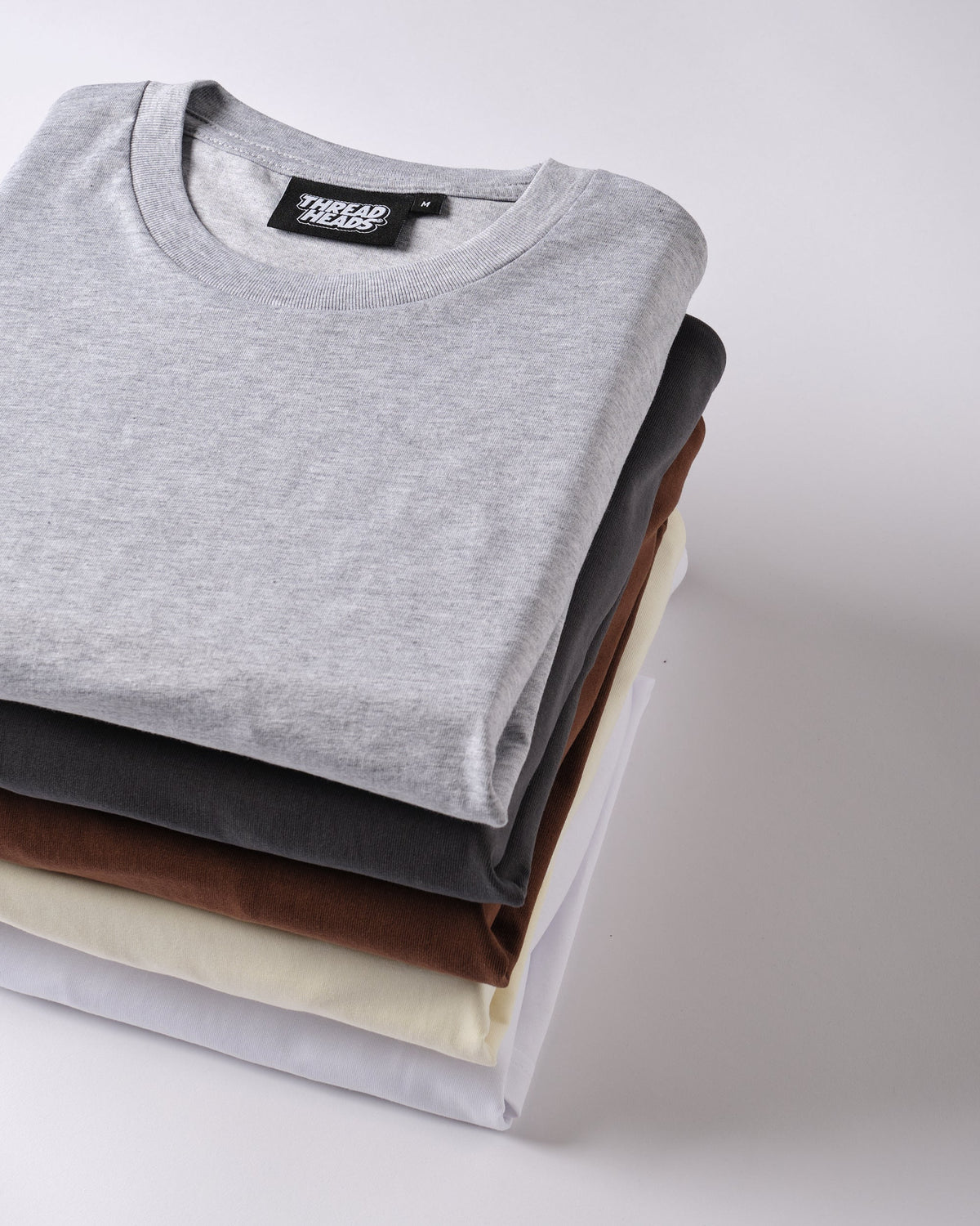 Classic Tee 5-Pack: Grey, Charcoal, Brown, Natural, White product image 3