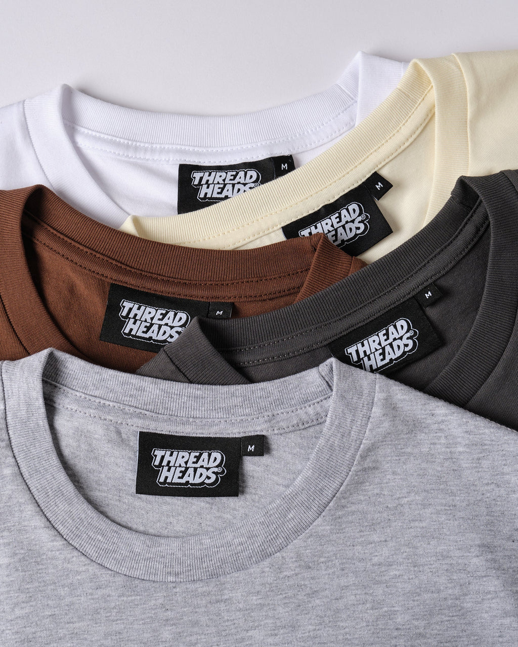 Classic Tee 5-Pack: Grey, Charcoal, Brown, Natural, White product image 2