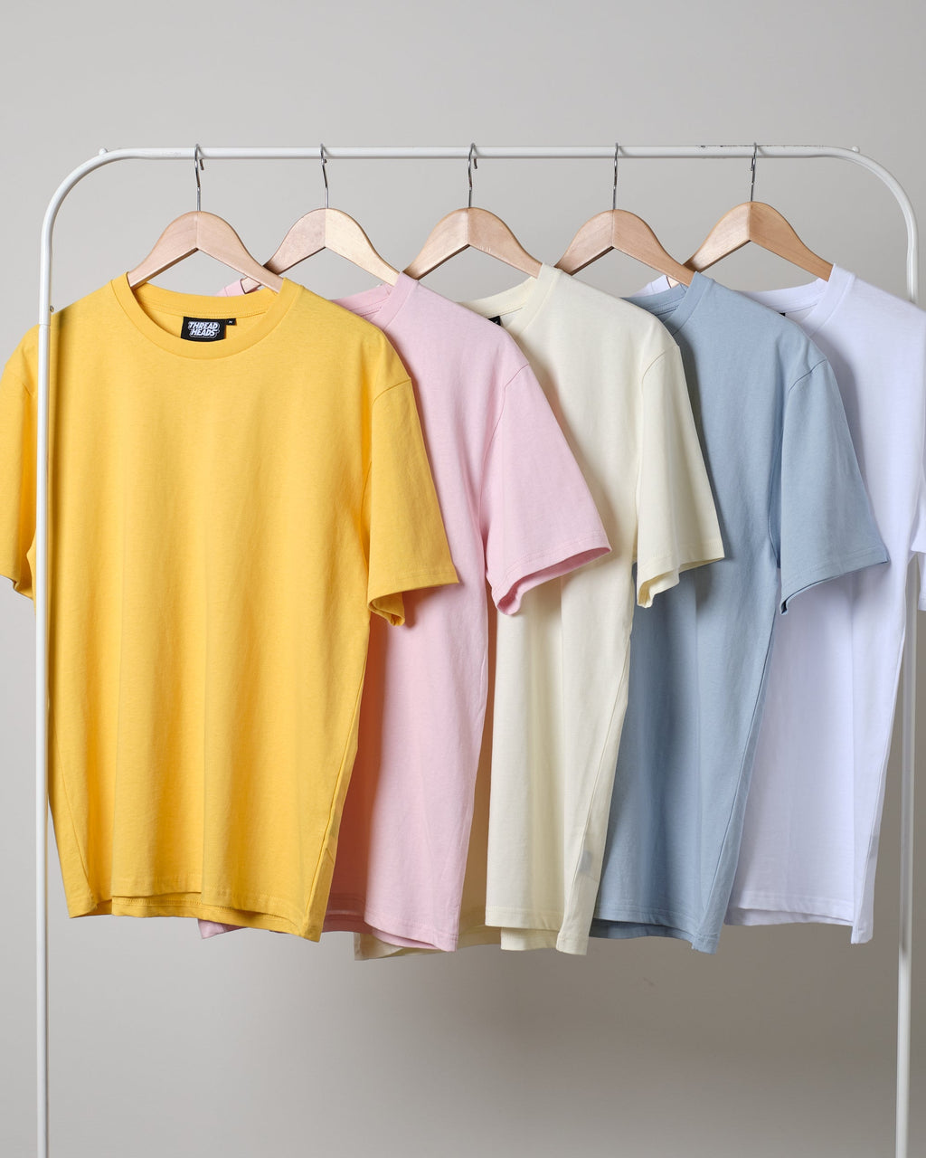 Classic Tee 5-Pack: Yellow, Pink, Natural, Pale Blue, White product image 1