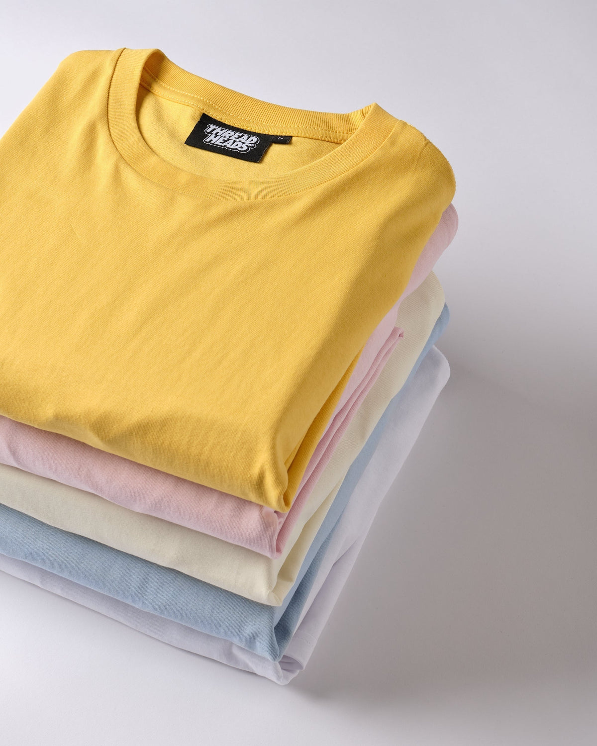 Classic Tee 5-Pack: Yellow, Pink, Natural, Pale Blue, White product image 2