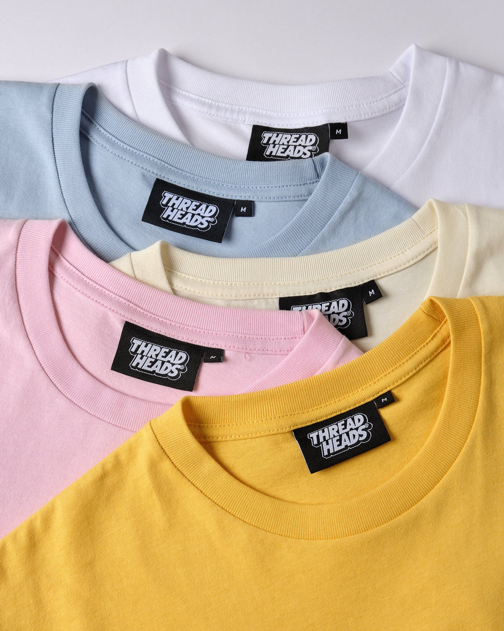 Classic Tee 5-Pack: Yellow, Pink, Natural, Pale Blue, White product image 3