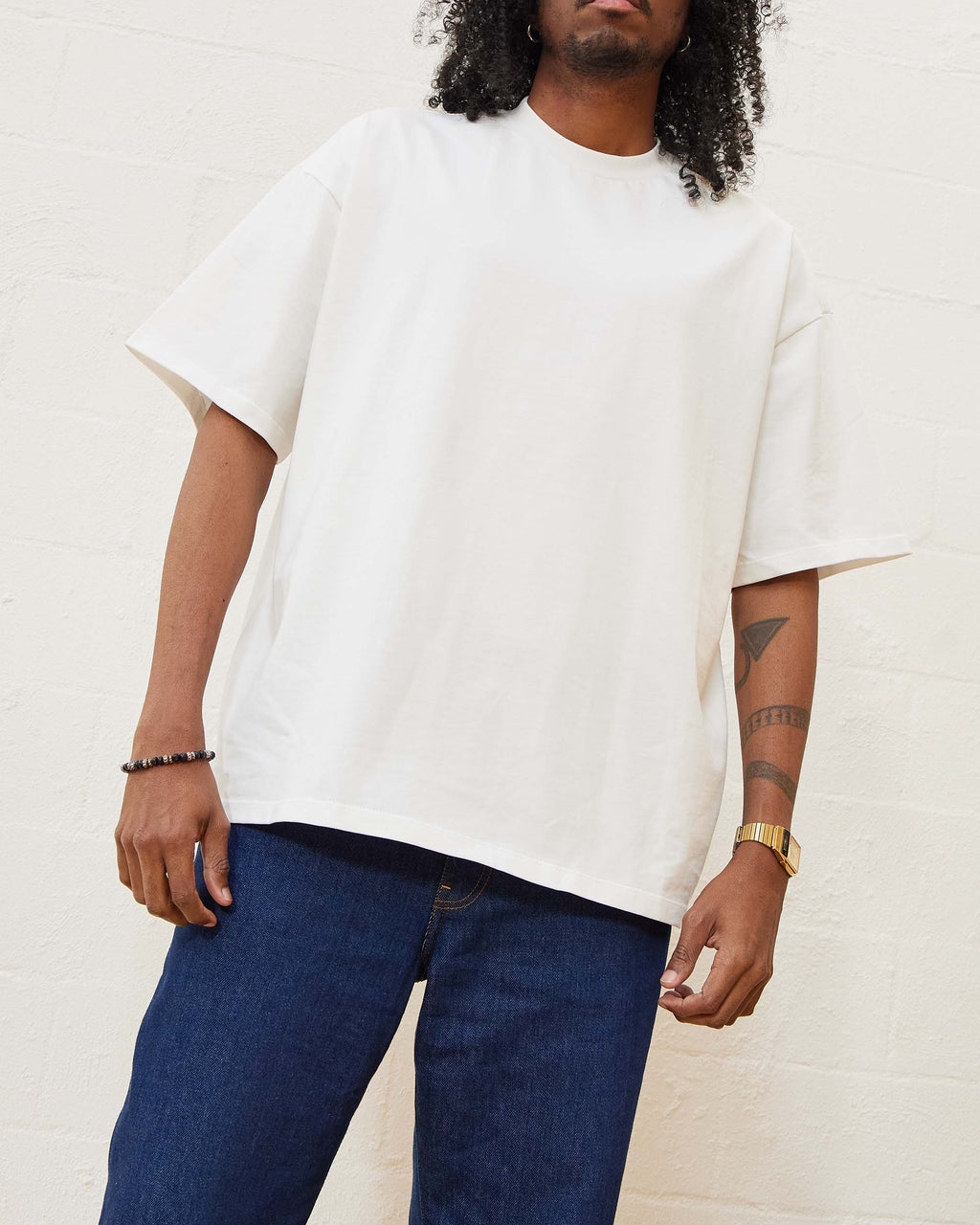 Oversized Tee 4 Pack: Black, Charcoal, Natural, White product image 5